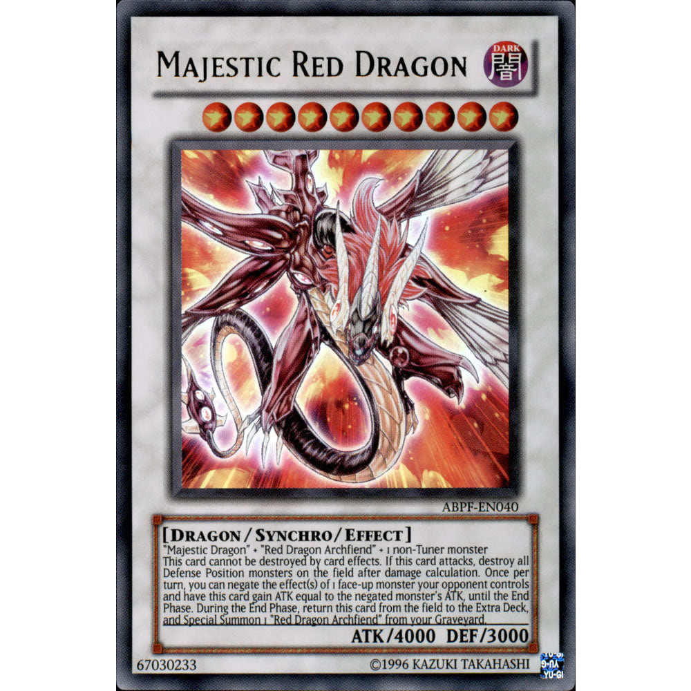 Majestic Red Dragon ABPF-EN040 Yu-Gi-Oh! Card from the Absolute Powerforce Set