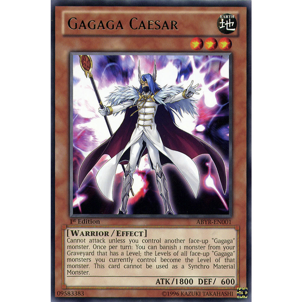 Gagaga Caesar ABYR-EN001 Yu-Gi-Oh! Card from the Abyss Rising Set