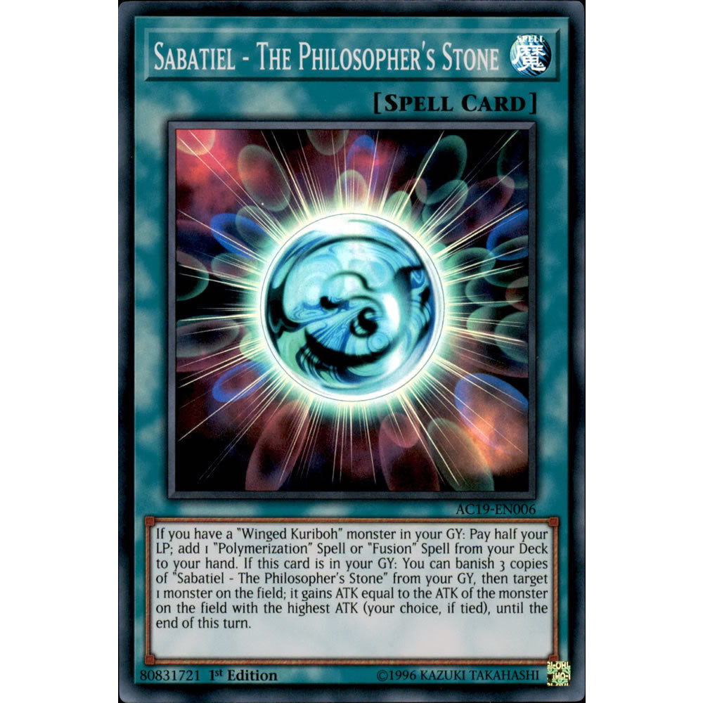 Sabatiel - The Philosopher's Stone AC19-EN006 Yu-Gi-Oh! Card from the Advent Calendar 2019 Set