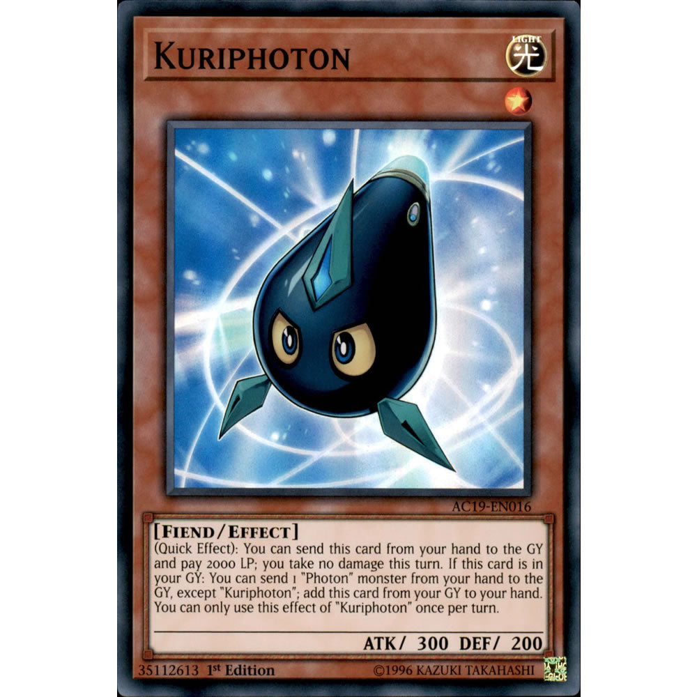 Kuriphoton AC19-EN016 Yu-Gi-Oh! Card from the Advent Calendar 2019 Set