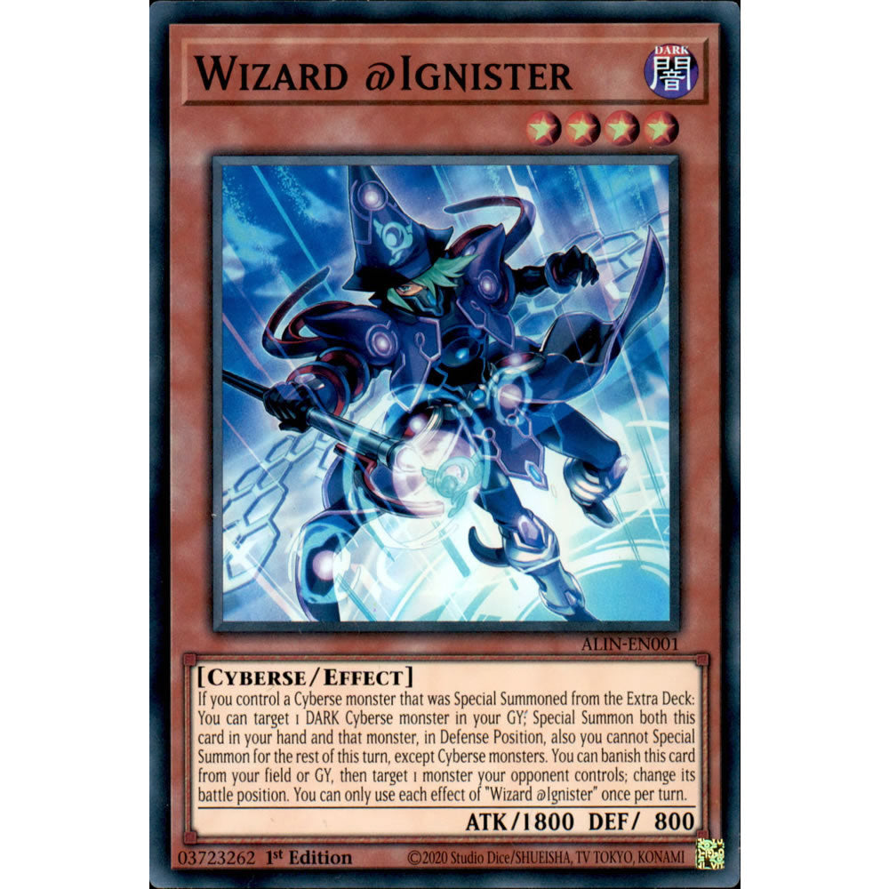 Wizard @Ignister ALIN-EN001 Yu-Gi-Oh! Card from the Alliance Insight Set