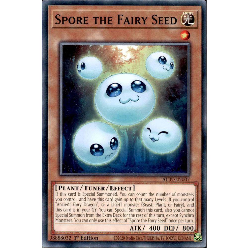 Spore the Fairy Seed ALIN-EN007 Yu-Gi-Oh! Card from the Alliance Insight Set