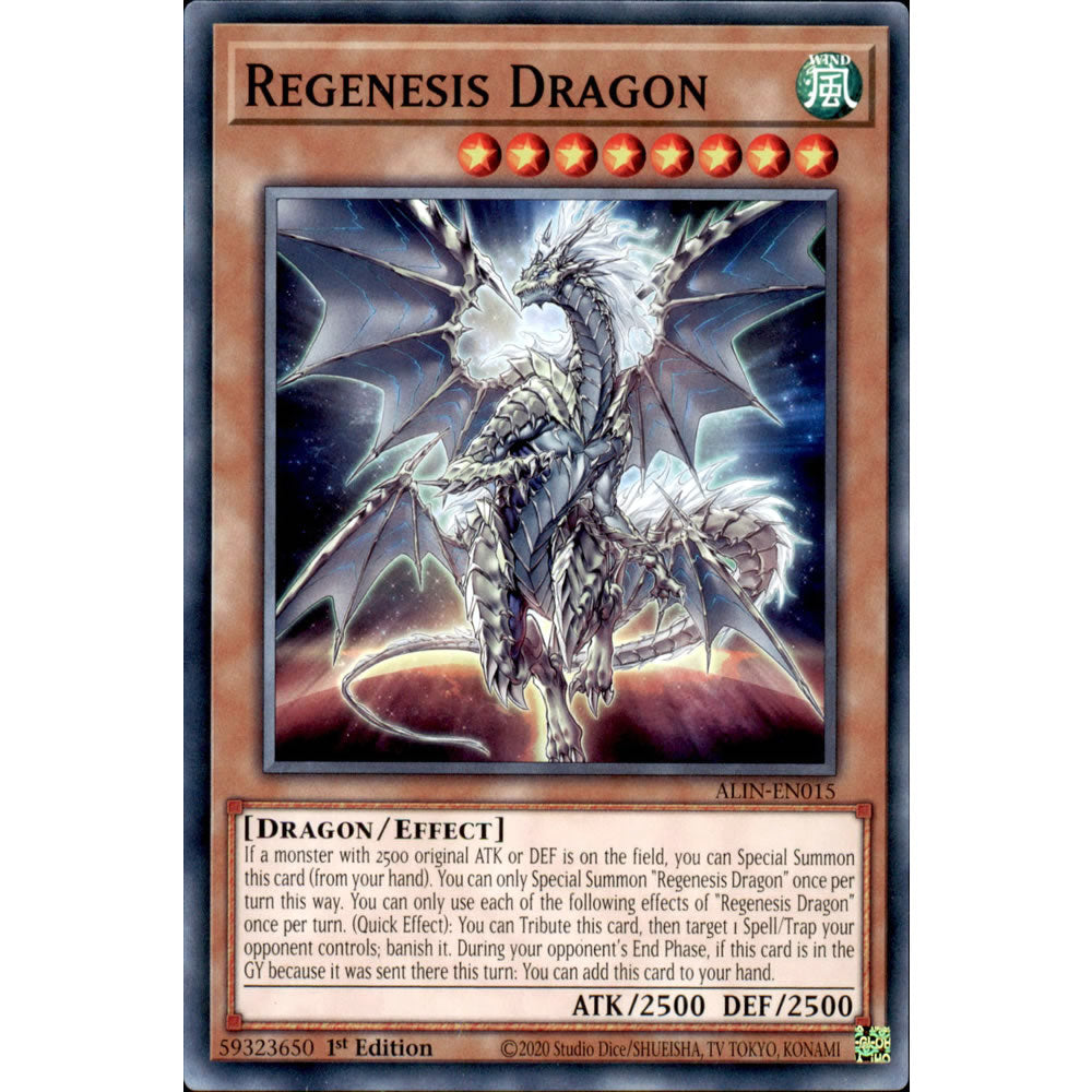 Regenesis Dragon ALIN-EN015 Yu-Gi-Oh! Card from the Alliance Insight Set