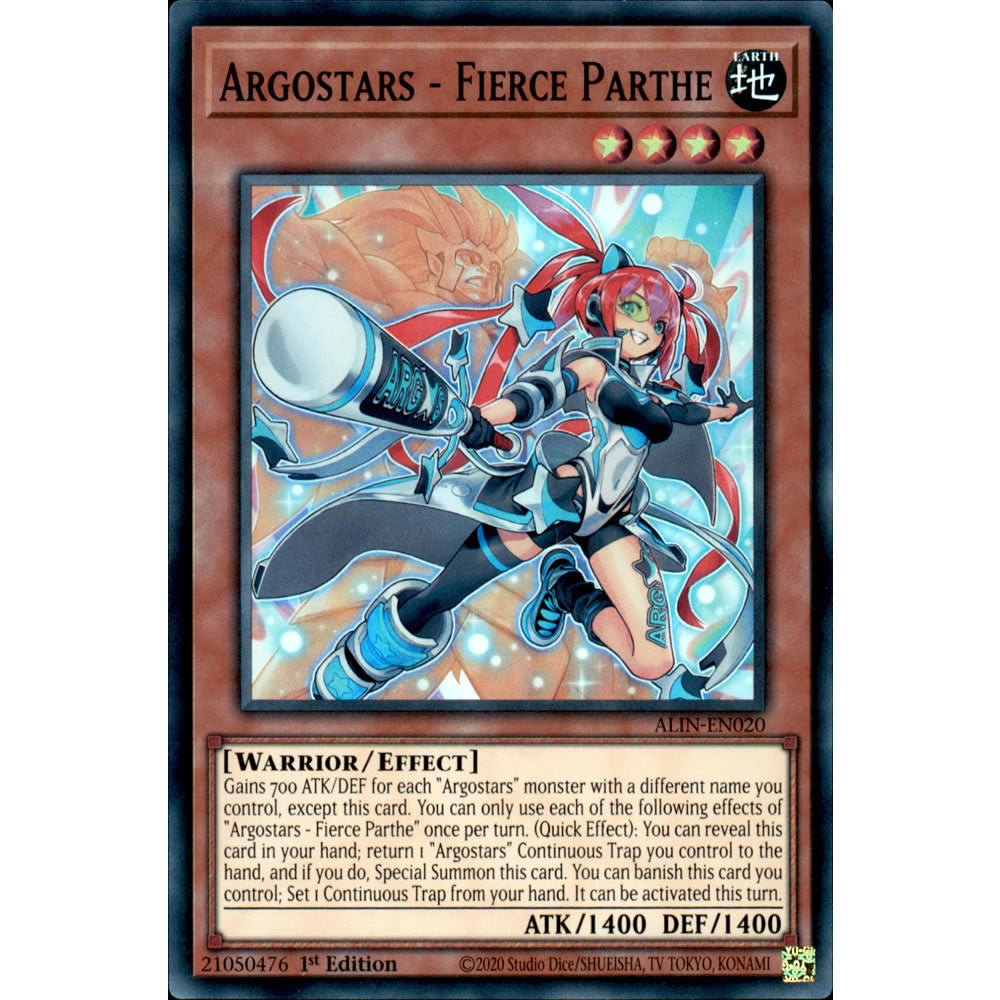 Argostars - Fierce Parthe ALIN-EN020 Yu-Gi-Oh! Card from the Alliance Insight Set