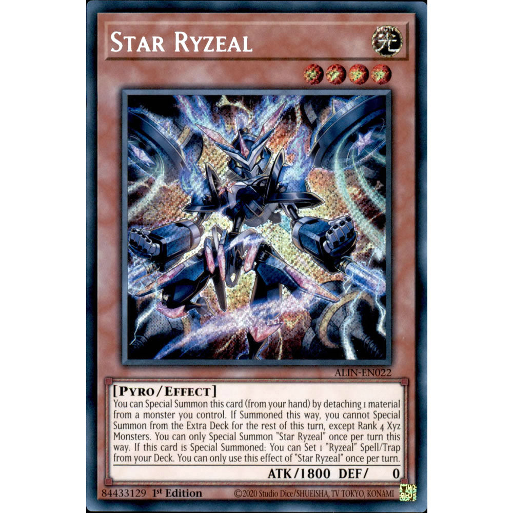Star Ryzeal ALIN-EN022 Yu-Gi-Oh! Card from the Alliance Insight Set