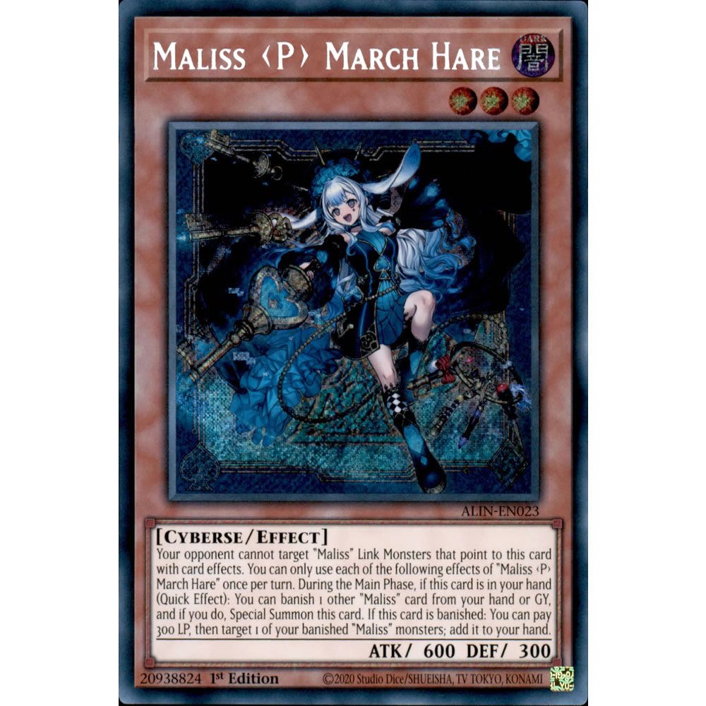 Maliss <P> March Hare ALIN-EN023 Yu-Gi-Oh! Card from the Alliance Insight Set