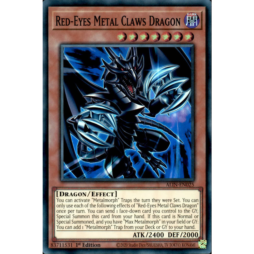 Red-Eyes Metal Claws Dragon ALIN-EN025 Yu-Gi-Oh! Card from the Alliance Insight Set