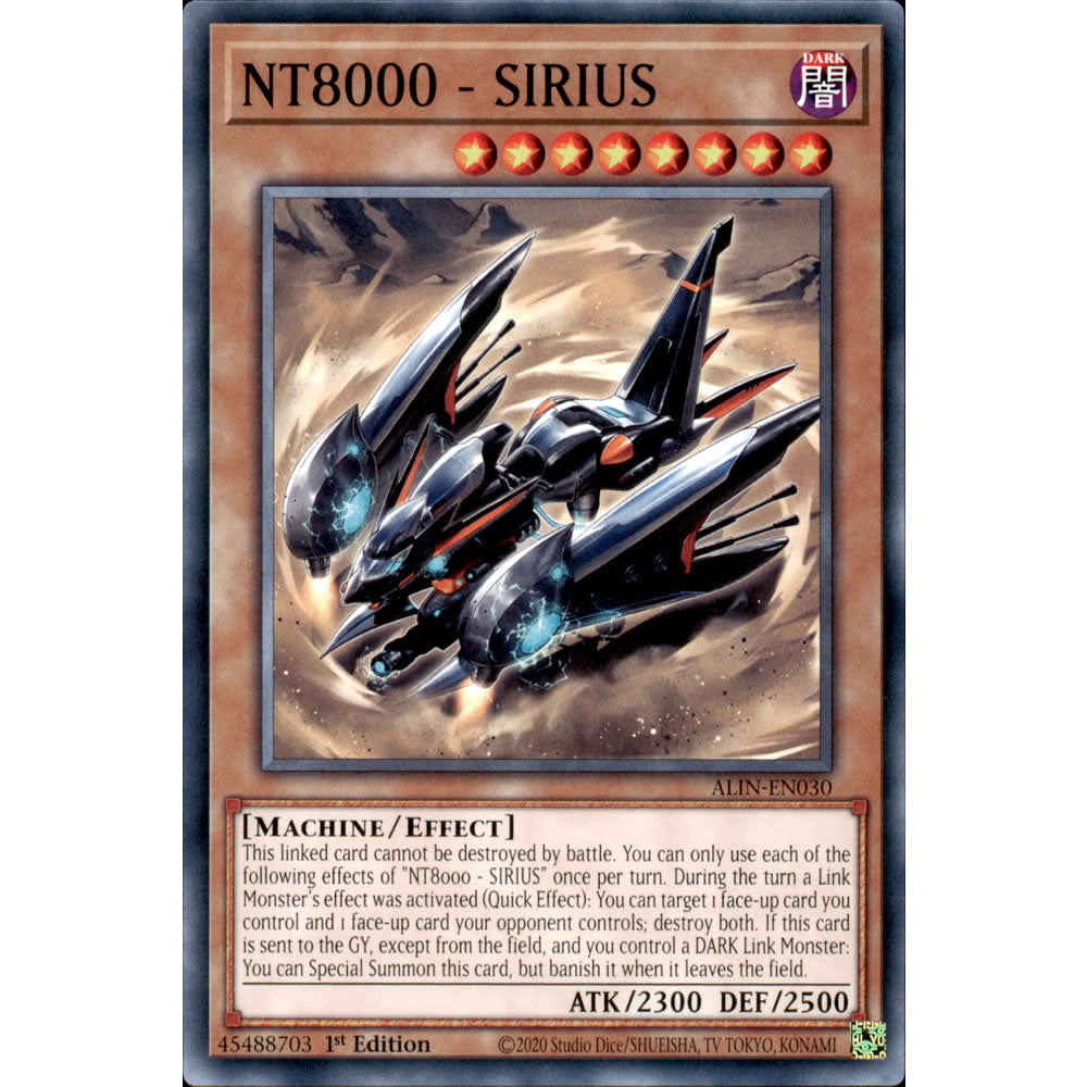NT8000 - SIRIUS ALIN-EN030 Yu-Gi-Oh! Card from the Alliance Insight Set