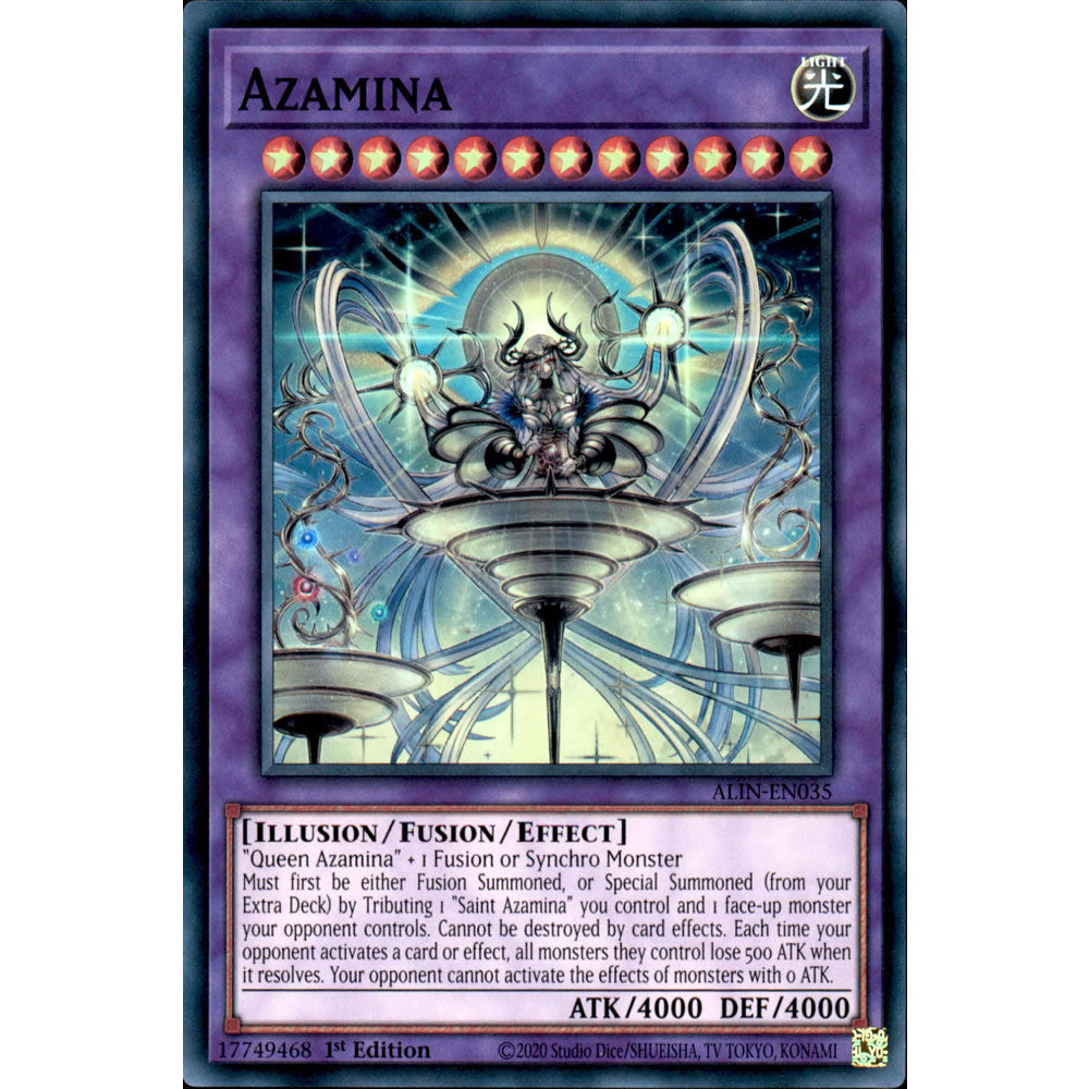 Azamina ALIN-EN035 Yu-Gi-Oh! Card from the Alliance Insight Set
