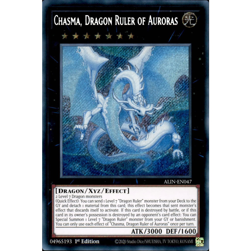 Chasma, Dragon Ruler of Auroras ALIN-EN047 Yu-Gi-Oh! Card from the Alliance Insight Set