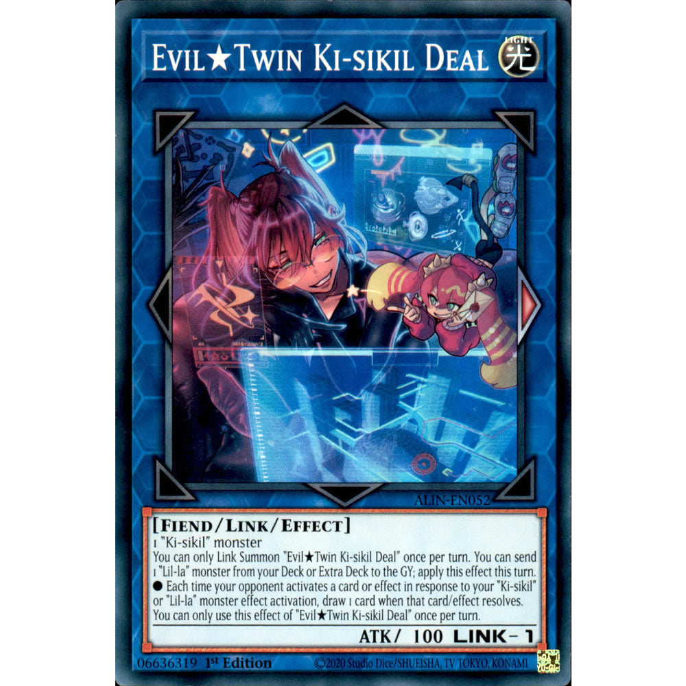 Evil Twin Ki-sikil Deal ALIN-EN052 Yu-Gi-Oh! Card from the Alliance Insight Set