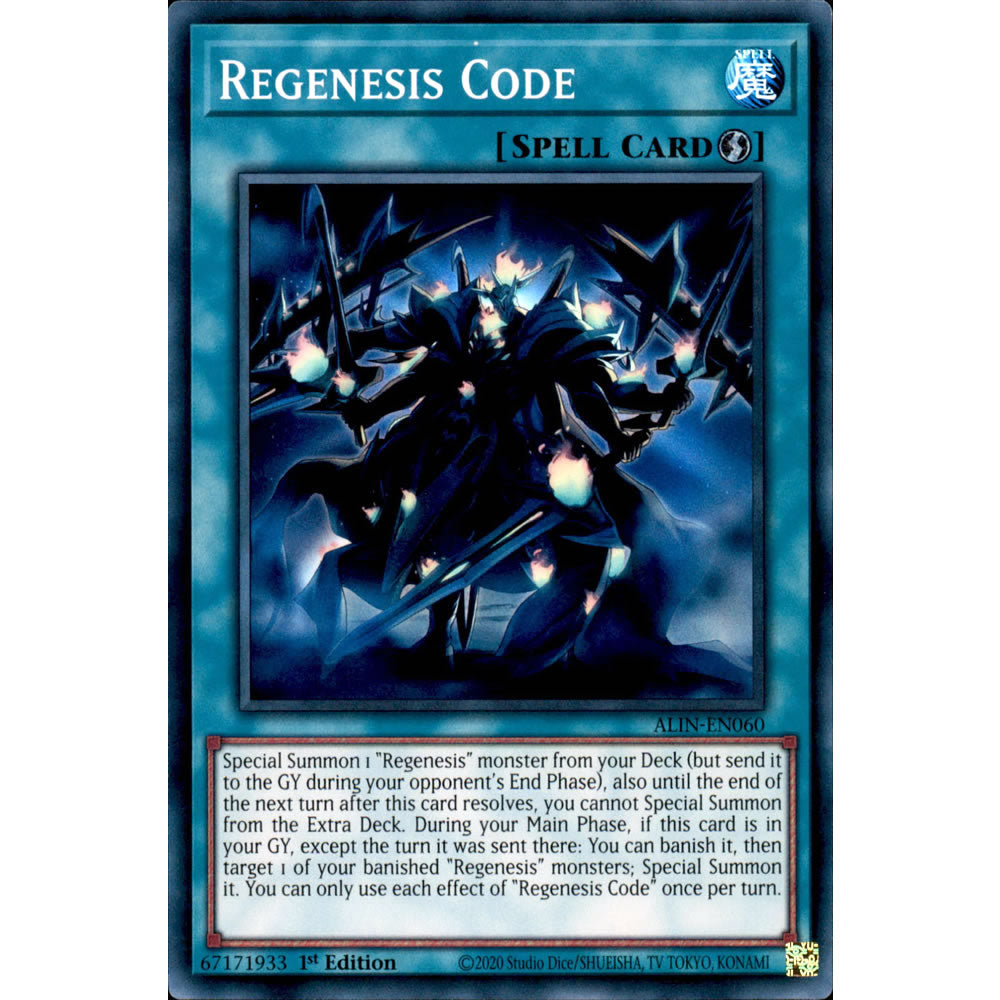 Regenesis Code ALIN-EN060 Yu-Gi-Oh! Card from the Alliance Insight Set