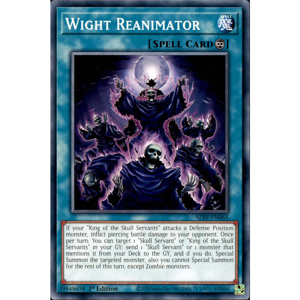 Wight Reanimator ALIN-EN065 Yu-Gi-Oh! Card from the Alliance Insight Set