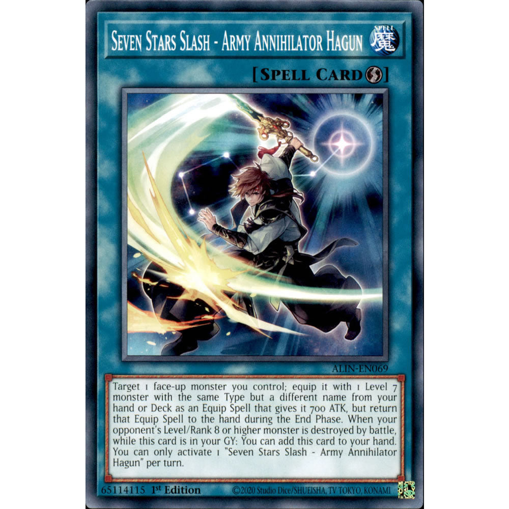 Seven Stars Slash - Army Annihilator Hagun ALIN-EN069 Yu-Gi-Oh! Card from the Alliance Insight Set