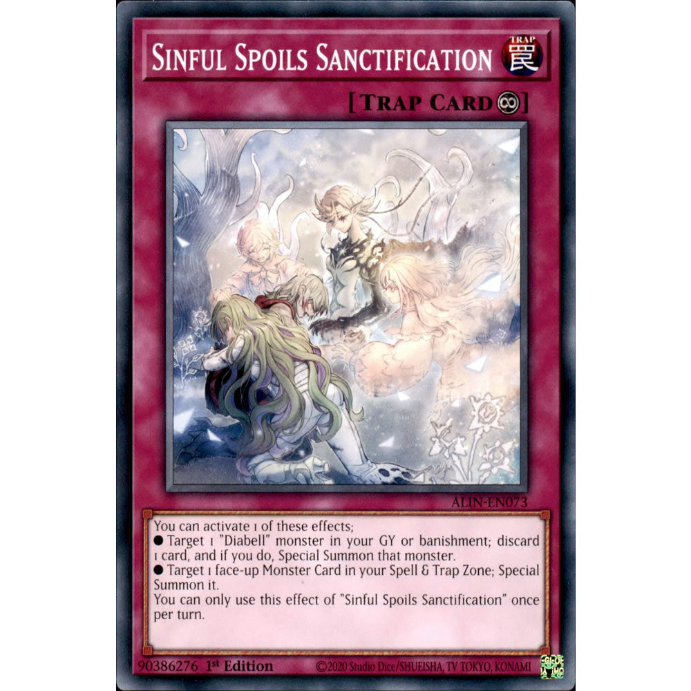 Sinful Spoils Sanctification ALIN-EN073 Yu-Gi-Oh! Card from the Alliance Insight Set