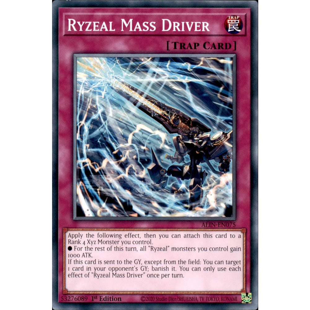 Ryzeal Mass Driver ALIN-EN075 Yu-Gi-Oh! Card from the Alliance Insight Set