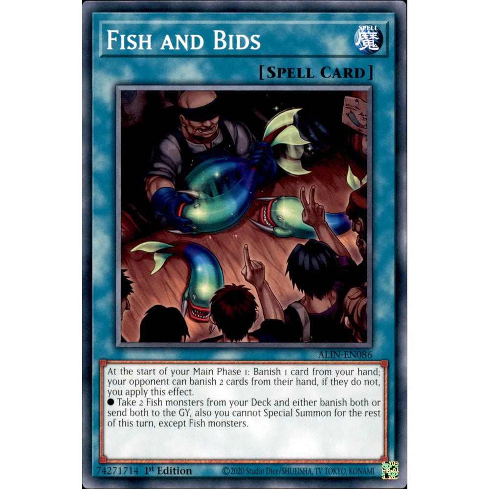 Fish and Bids ALIN-EN086 Yu-Gi-Oh! Card - Deckboosters Fish and Bids ALIN-EN086 Yu-Gi-Oh! Card - Deckboosters