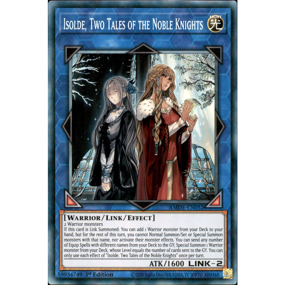 Isolde, Two Tales of the Noble Knights AMDE-EN052 Yu-Gi-Oh! Card from the Amazing Defenders Set