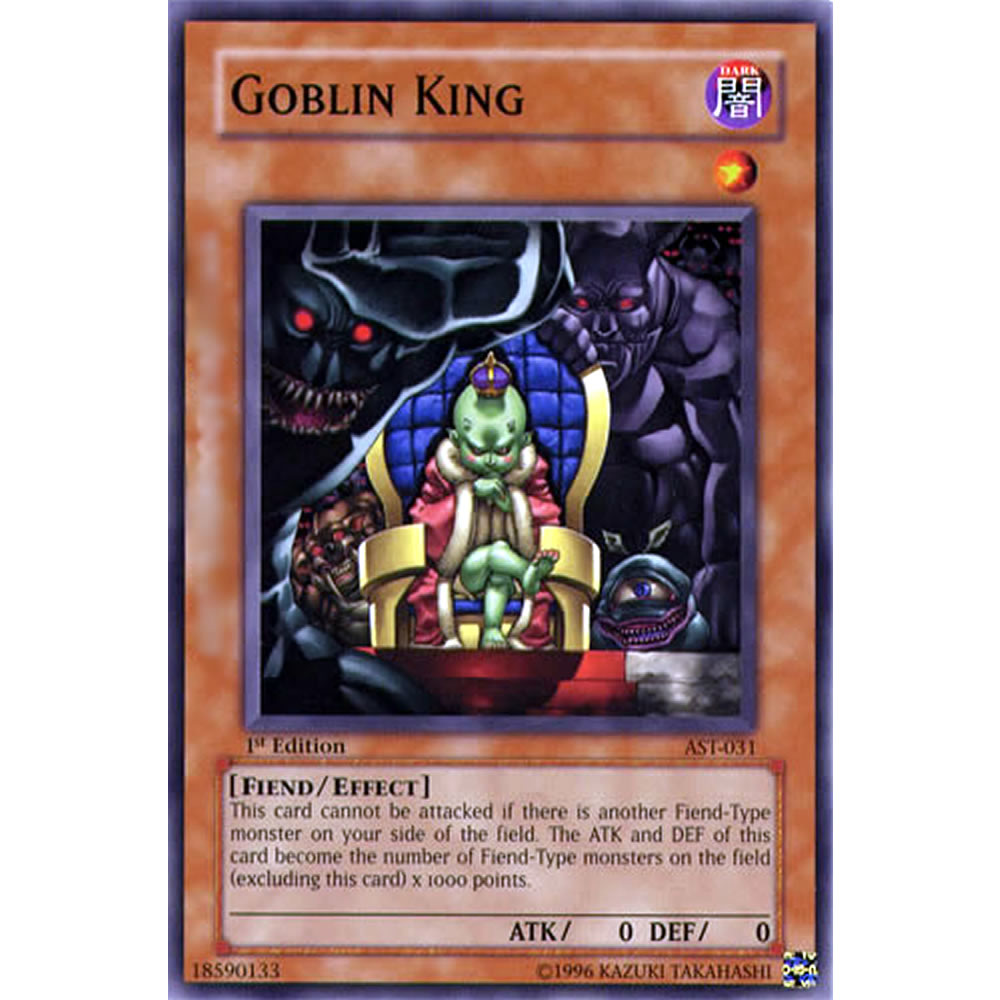 Goblin King AST-031 Yu-Gi-Oh! Card from the Ancient Sanctuary Set