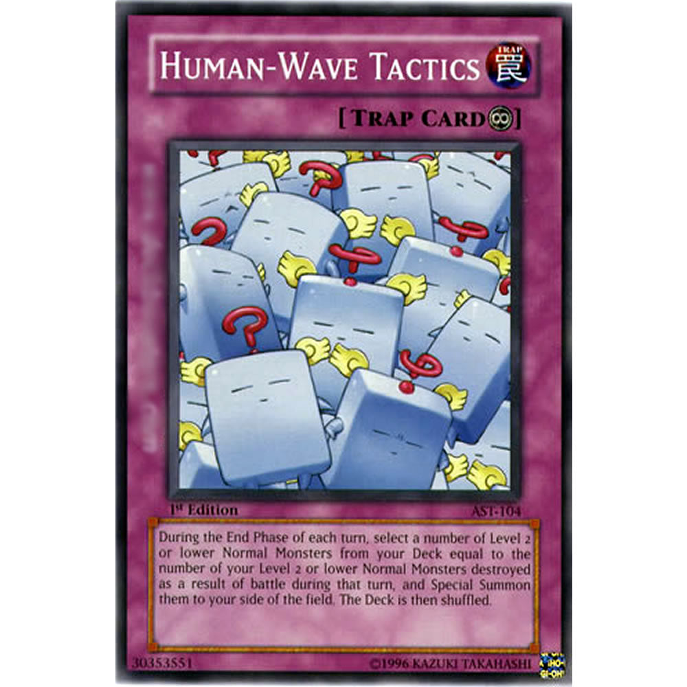 Human-Wave Tactics AST-104 Yu-Gi-Oh! Card from the Ancient Sanctuary Set