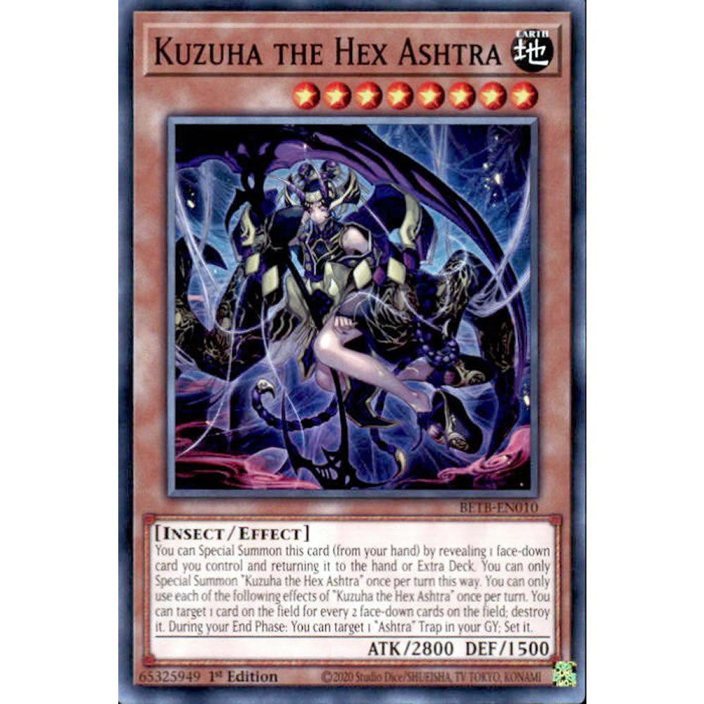 Kuzuha the Hex Ashtra BETB-EN010 Yu-Gi-Oh! Card from the Beyond the Brave Set