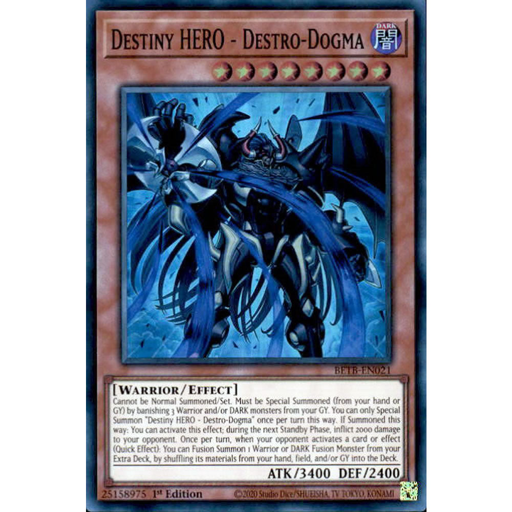 Destiny HERO - Destro-Dogma BETB-EN021 Yu-Gi-Oh! Card from the Beyond the Brave Set