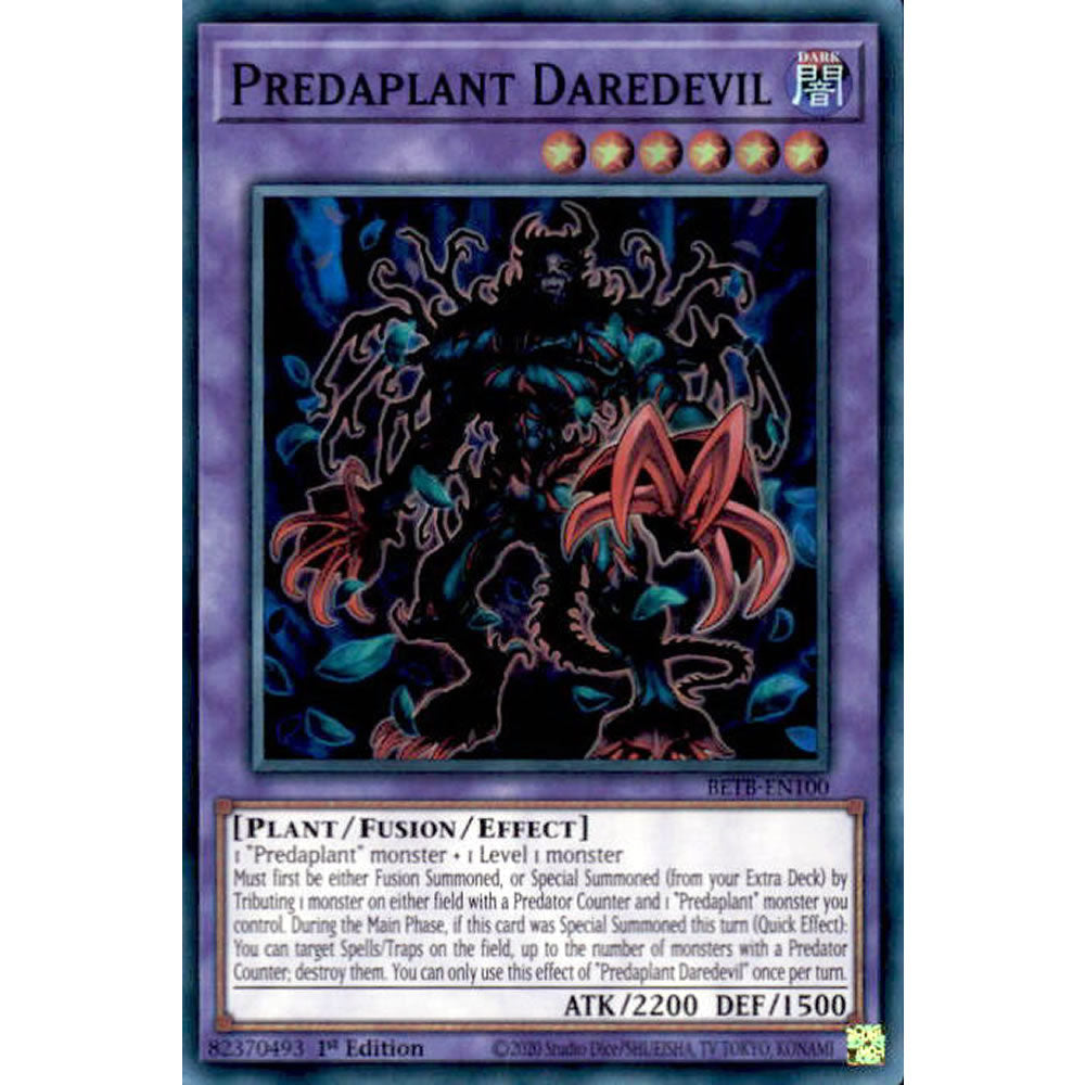 Predaplant Daredevil BETB-EN100 Yu-Gi-Oh! Card from the Beyond the Brave Set