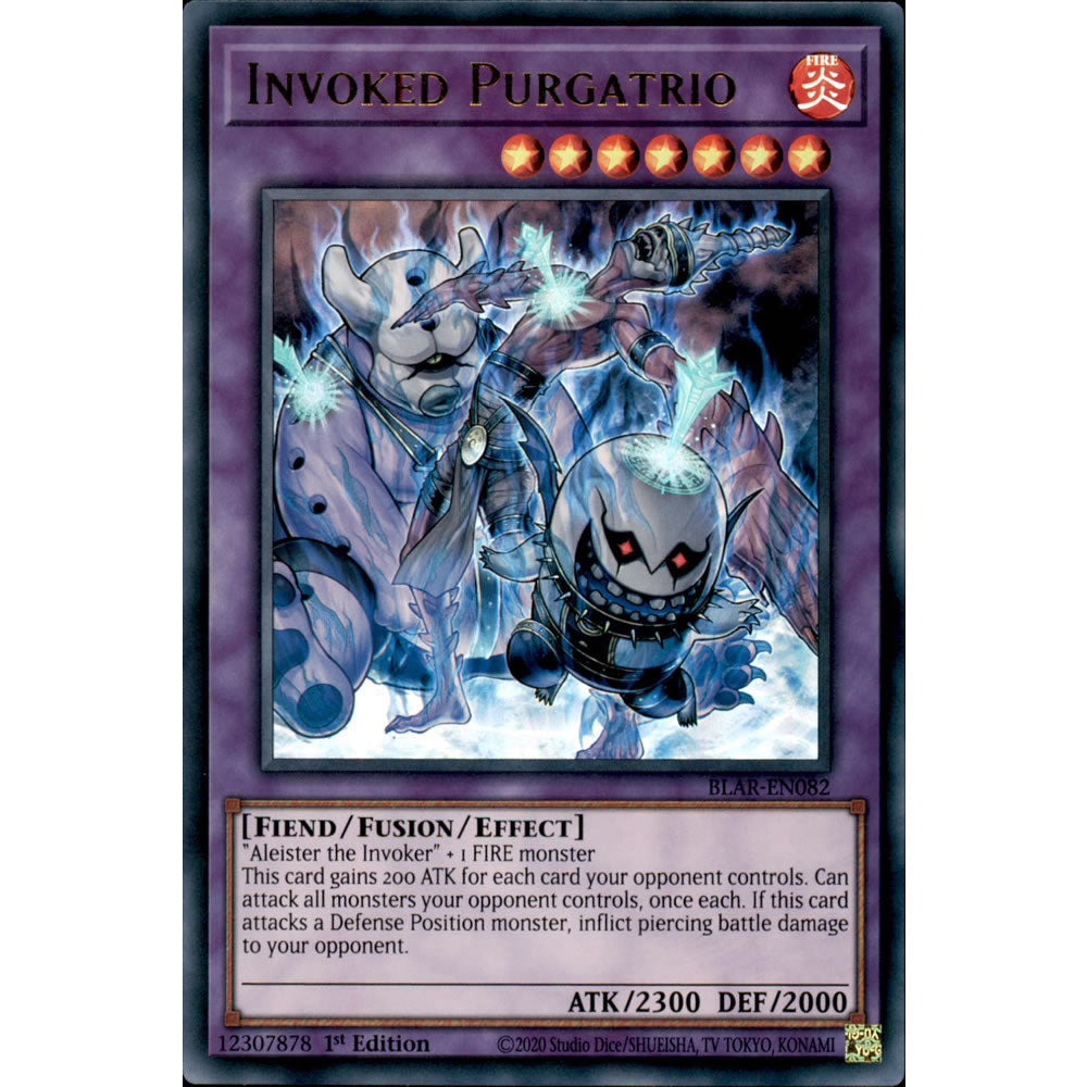Invoked Purgatrio BLAR-EN082 Yu-Gi-Oh! Card from the Battles of Legend: Armageddon Set
