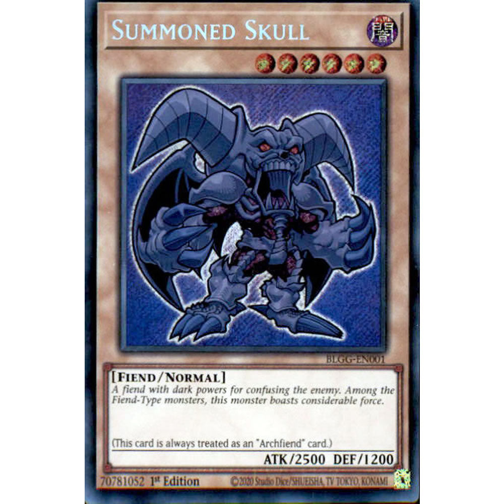 Summoned Skull BLGG-EN001 Yu-Gi-Oh! Card from the Battles of Legend: Glorious Gallery Set