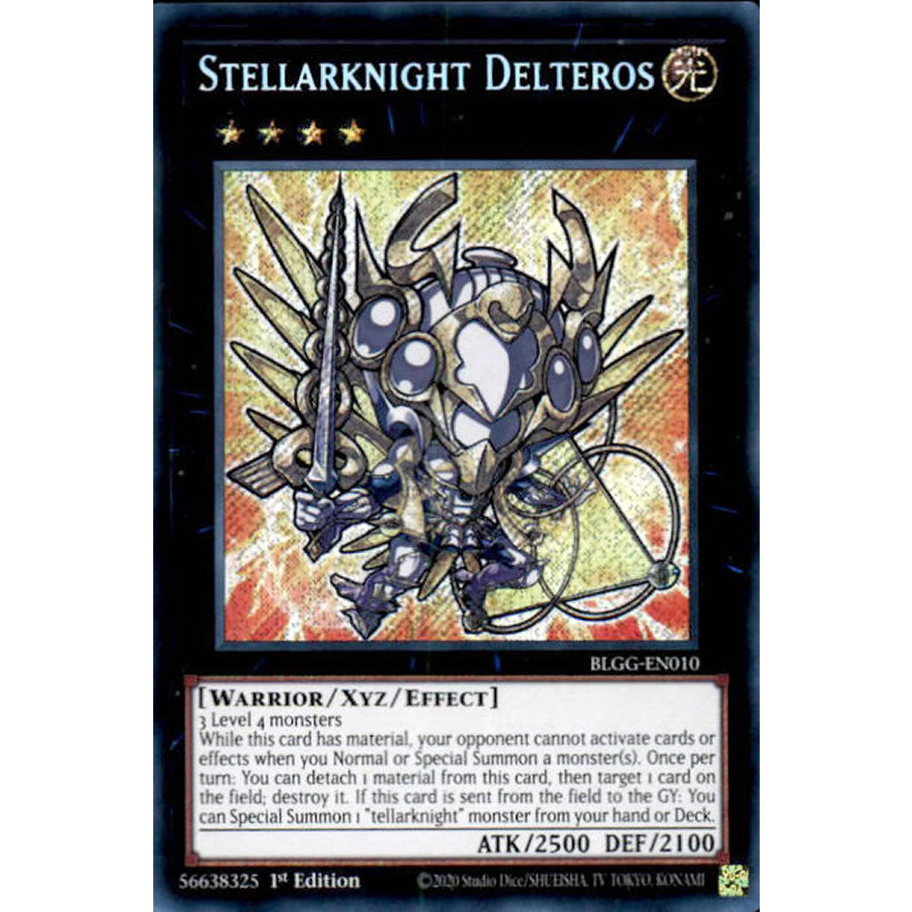 Stellarknight Delteros BLGG-EN010 Yu-Gi-Oh! Card from the Battles of Legend: Glorious Gallery Set