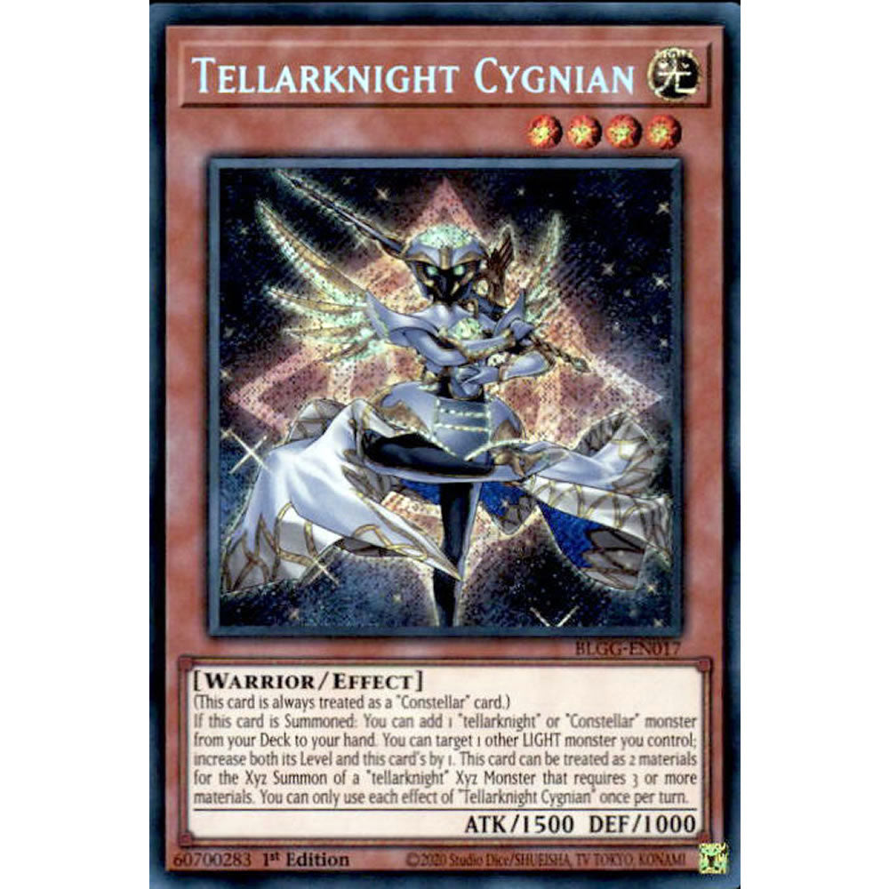 Tellarknight Cygnian BLGG-EN017 Yu-Gi-Oh! Card from the Battles of Legend: Glorious Gallery Set