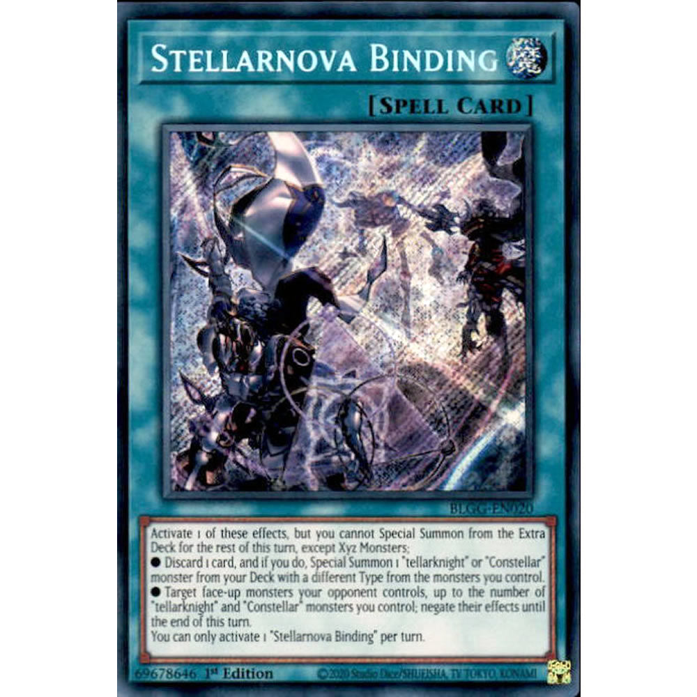 Stellarnova Binding BLGG-EN020 Yu-Gi-Oh! Card from the Battles of Legend: Glorious Gallery Set