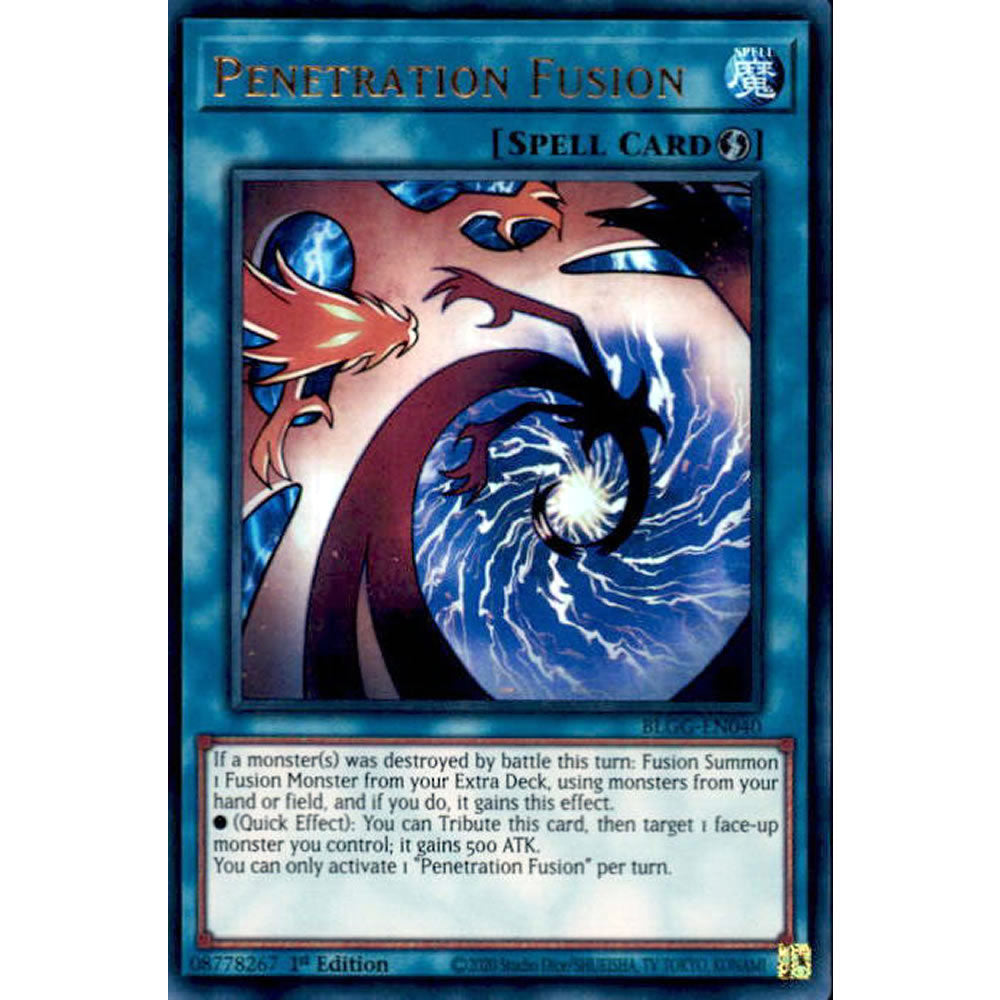Penetration Fusion BLGG-EN040 Yu-Gi-Oh! Card from the Battles of Legend: Glorious Gallery Set