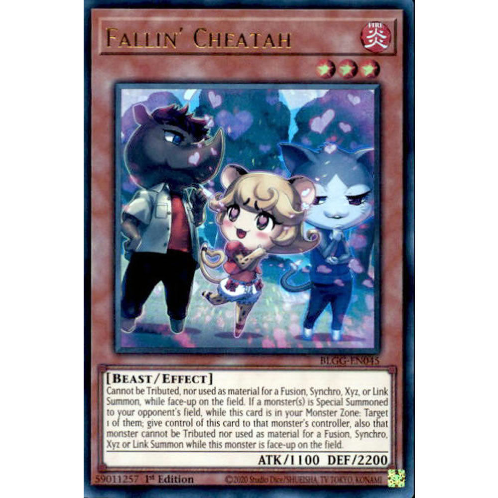 Fallin' Cheatah BLGG-EN045 Yu-Gi-Oh! Card from the Battles of Legend: Glorious Gallery Set