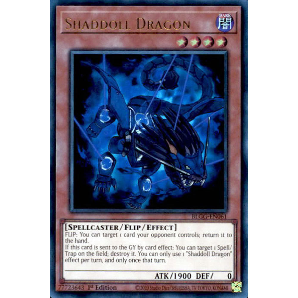 Shaddoll Dragon BLGG-EN061 Yu-Gi-Oh! Card from the Battles of Legend: Glorious Gallery Set