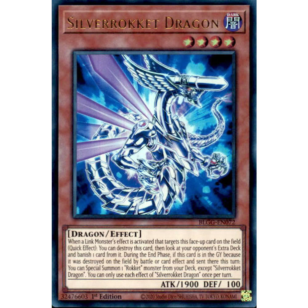 Silverrokket Dragon BLGG-EN072 Yu-Gi-Oh! Card from the Battles of Legend: Glorious Gallery Set