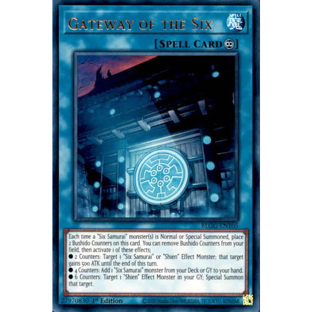 Gateway of the Six BLGG-EN105 Yu-Gi-Oh! Card from the Battles of Legend: Glorious Gallery Set