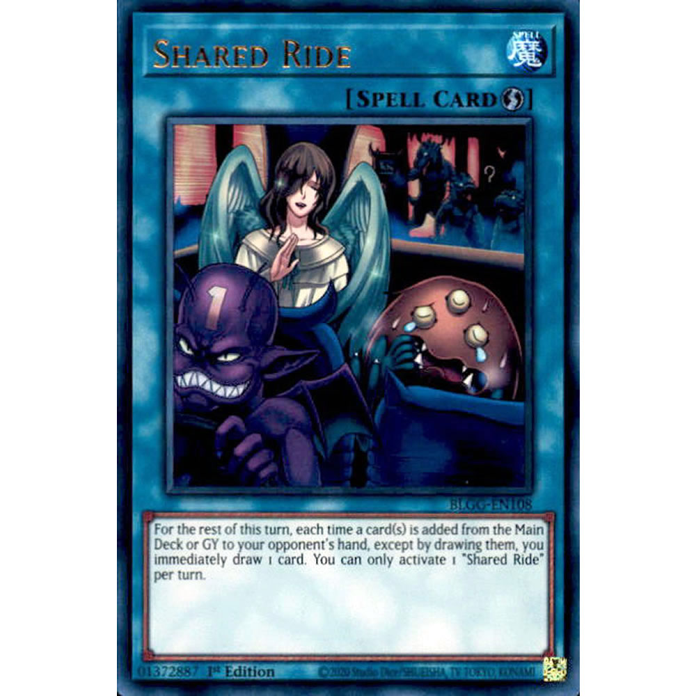 Shared Ride BLGG-EN108 Yu-Gi-Oh! Card from the Battles of Legend: Glorious Gallery Set