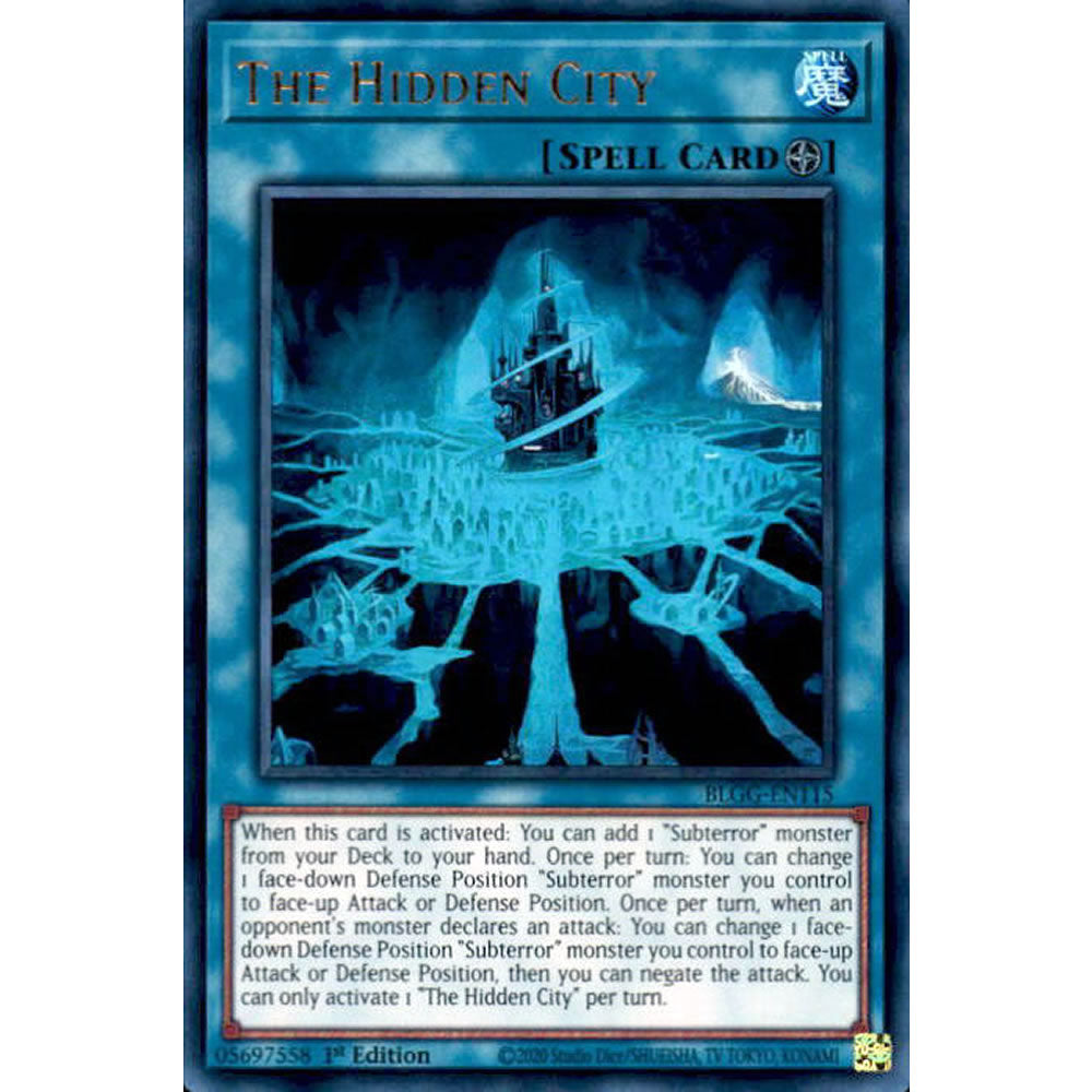 The Hidden City BLGG-EN115 Yu-Gi-Oh! Card from the Battles of Legend: Glorious Gallery Set