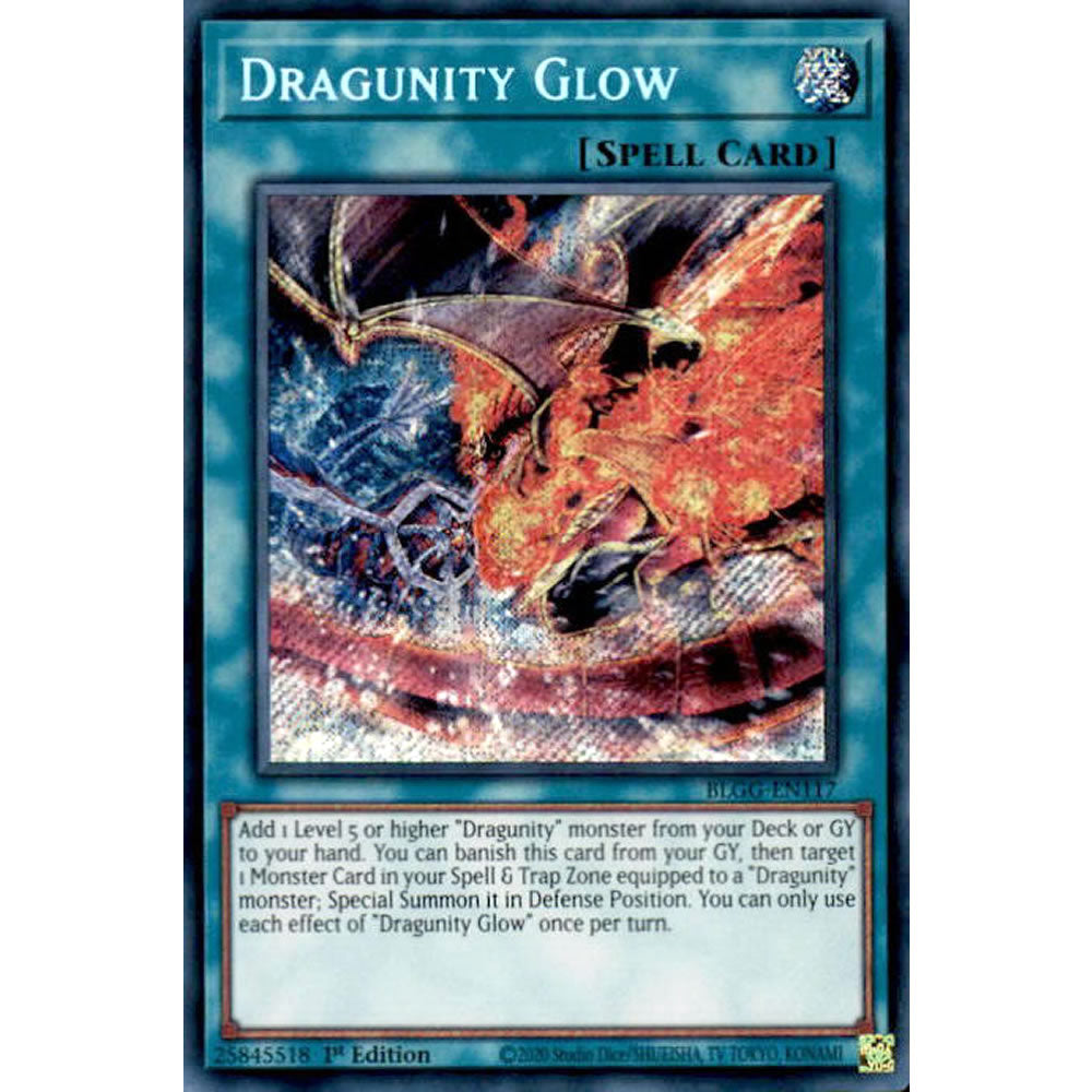 Dragunity Glow BLGG-EN117 Yu-Gi-Oh! Card from the Battles of Legend: Glorious Gallery Set