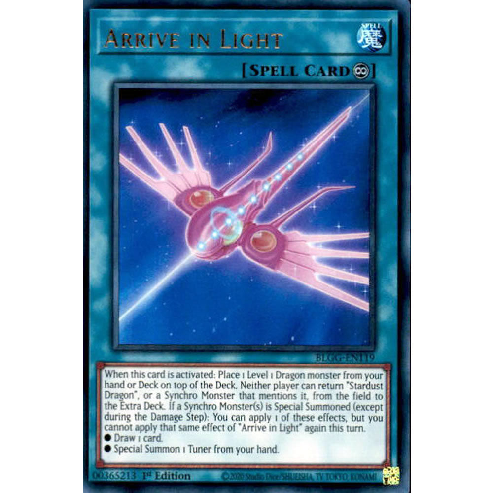 Arrive in Light BLGG-EN119 Yu-Gi-Oh! Card from the Battles of Legend: Glorious Gallery Set