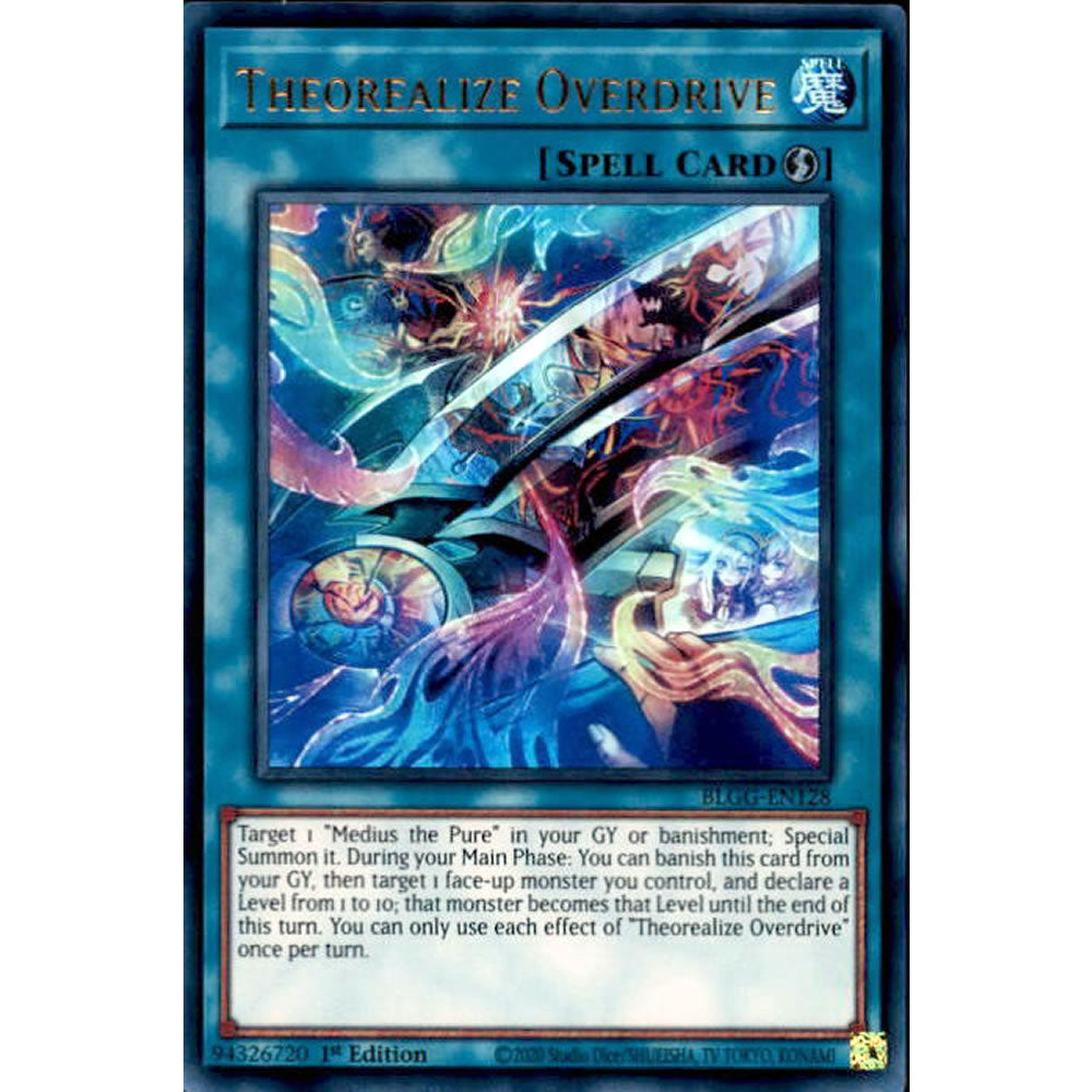 Theorealize Overdrive BLGG-EN128 Yu-Gi-Oh! Card from the Battles of Legend: Glorious Gallery Set
