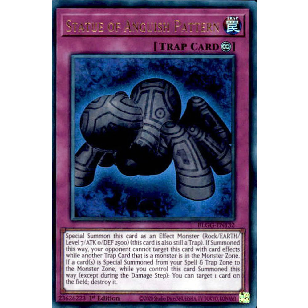 Statue of Anguish Pattern BLGG-EN132 Yu-Gi-Oh! Card from the Battles of Legend: Glorious Gallery Set