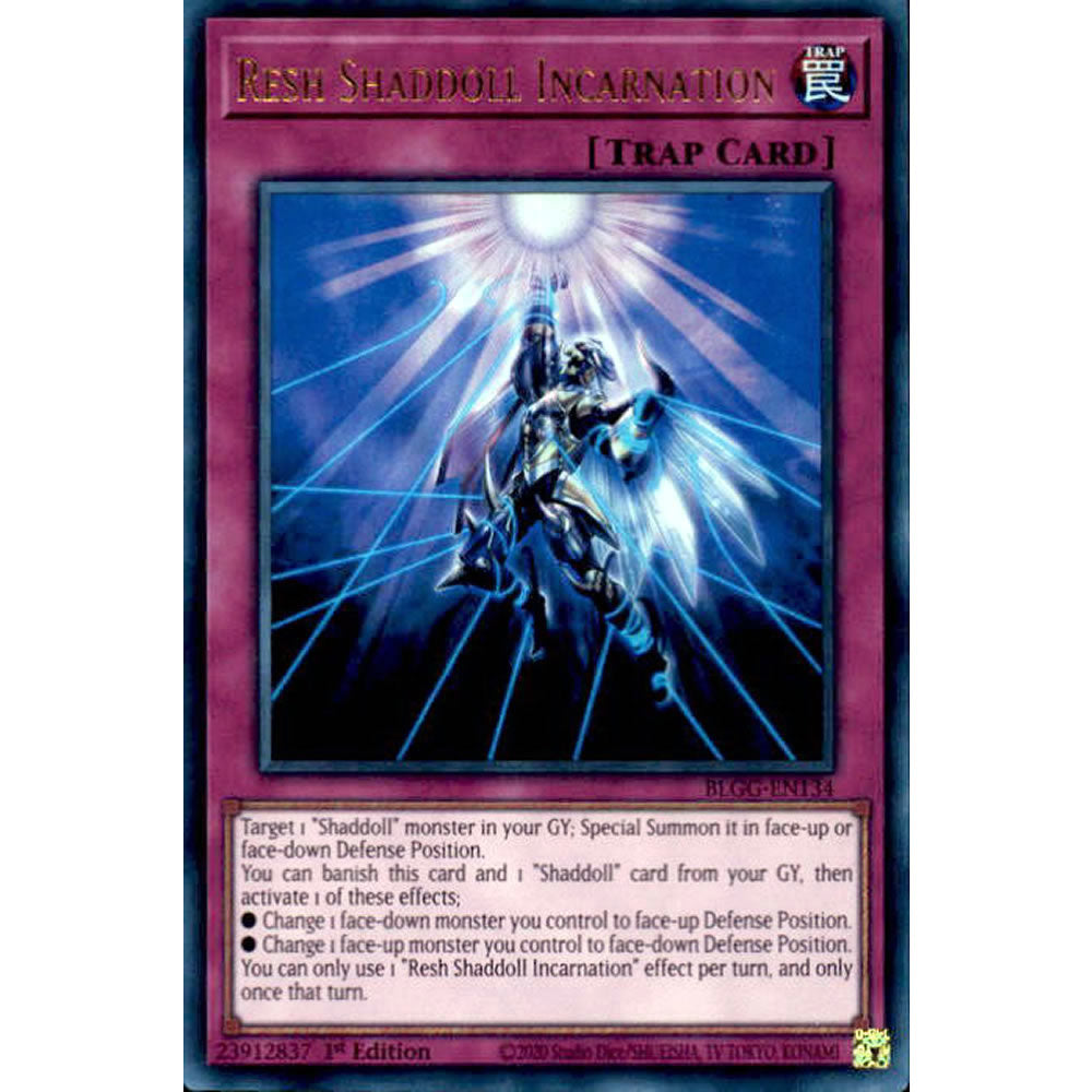 Resh Shaddoll Incarnation BLGG-EN134 Yu-Gi-Oh! Card from the Battles of Legend: Glorious Gallery Set