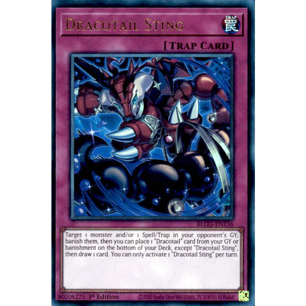 Dracotail Sting BLGG-EN136 Yu-Gi-Oh! Card from the Battles of Legend: Glorious Gallery Set