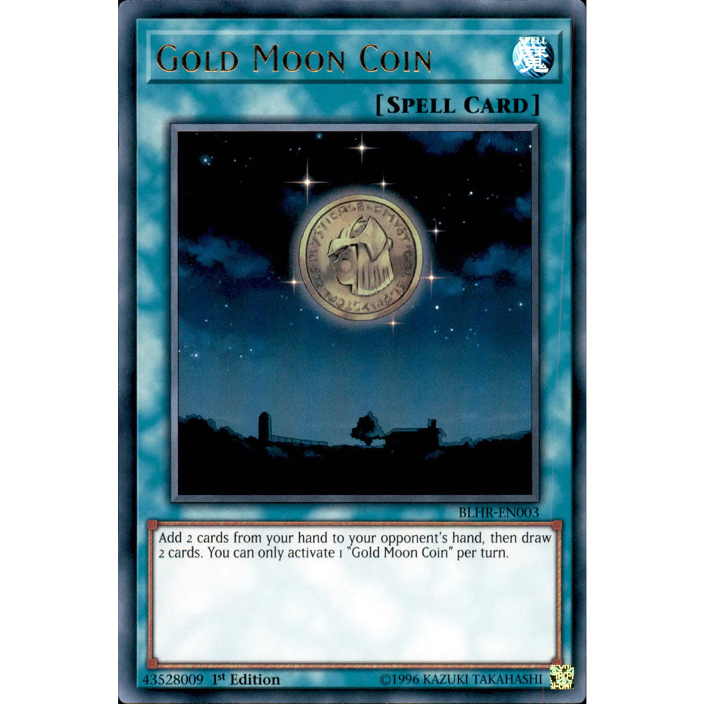 yugioh coin cards Gold Moon Coin BLHR-EN003 Yu-Gi-Oh! Card