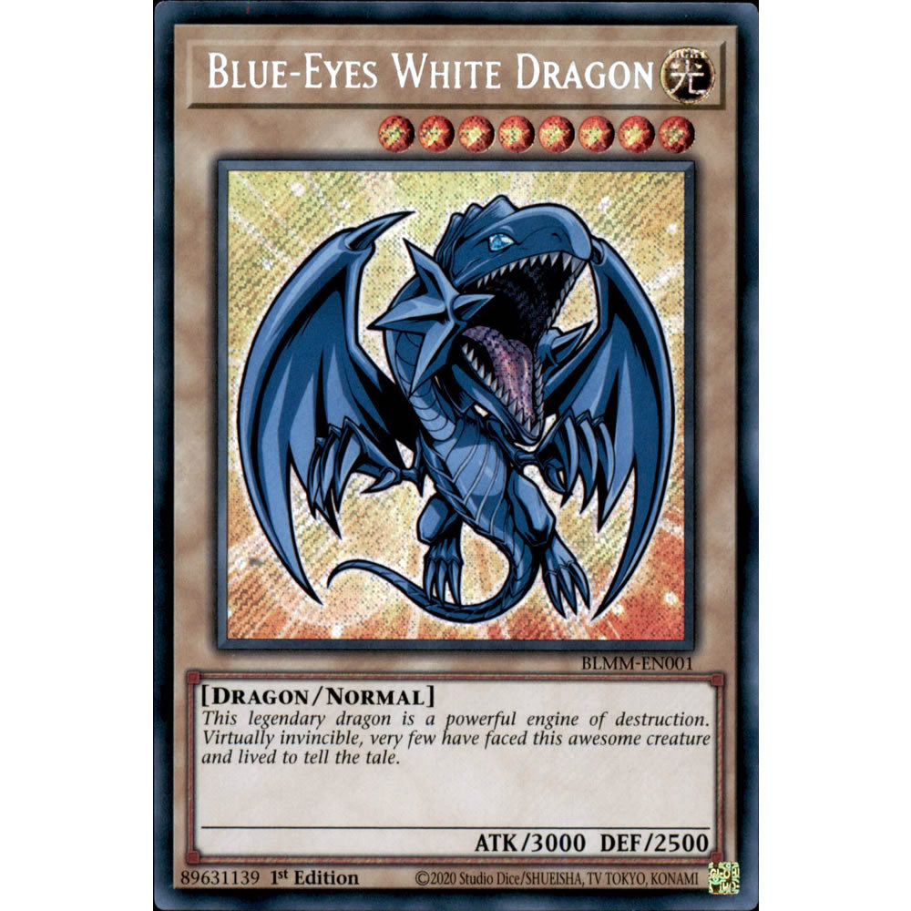 Blue-Eyes White Dragon BLMM-EN001 Yu-Gi-Oh! Card from the Battles of Legend: Monster Mayhem Set