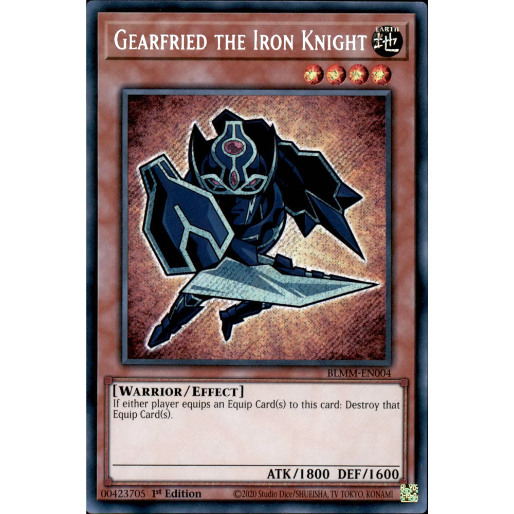 Gearfried the Iron Knight BLMM-EN004 Yu-Gi-Oh! Card from the Battles of Legend: Monster Mayhem Set