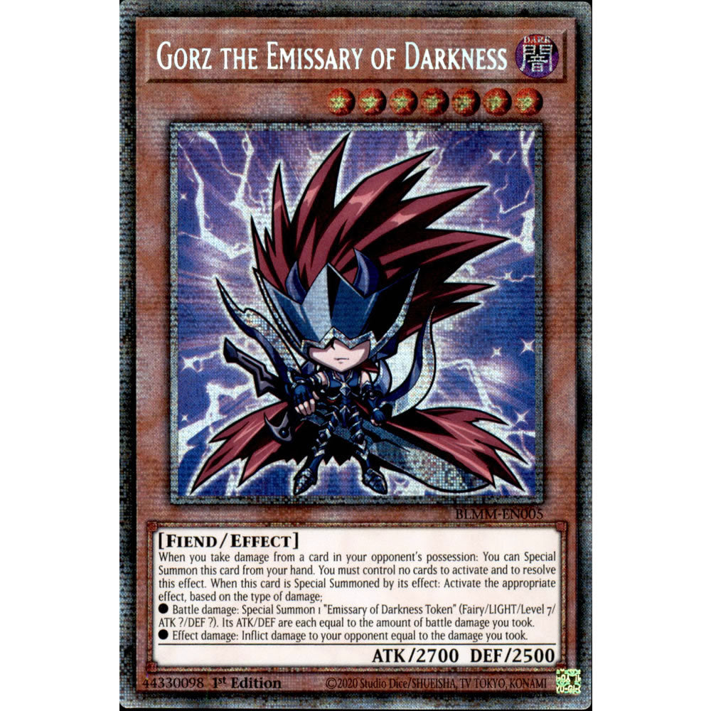Gorz the Emissary of Darkness BLMM-EN005 Yu-Gi-Oh! Card from the Battles of Legend: Monster Mayhem Set