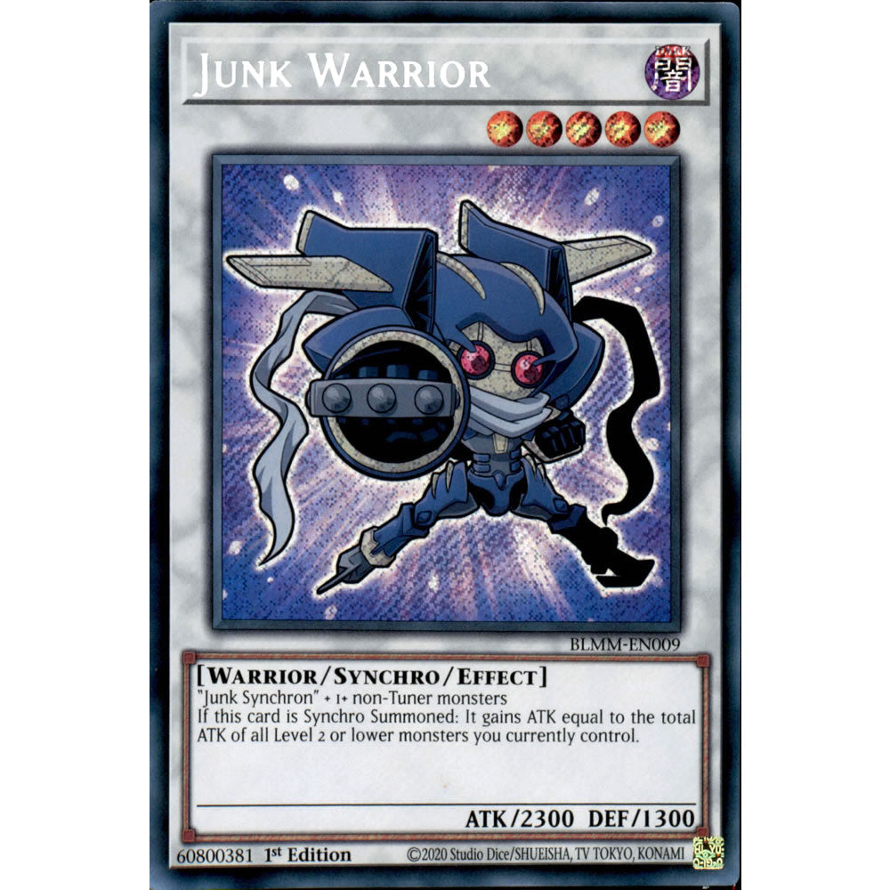 Junk Warrior BLMM-EN009 Yu-Gi-Oh! Card from the Battles of Legend: Monster Mayhem Set